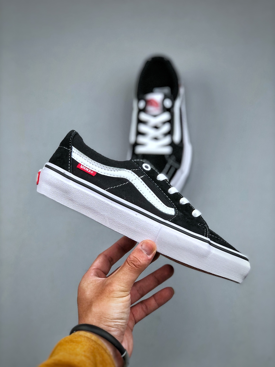 Vans SK8-Low Pro Black/White/Red Logo Canvas Skate Shoes VN0A4U3EY28 5 cmp i1746478707555 4669 0 3