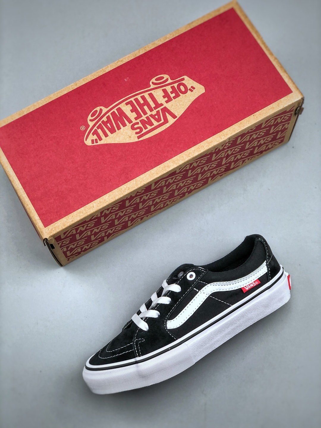 Vans SK8-Low Pro Black/White/Red Logo Canvas Skate Shoes VN0A4U3EY28 4 cmp i1746478707565 7130 0 2