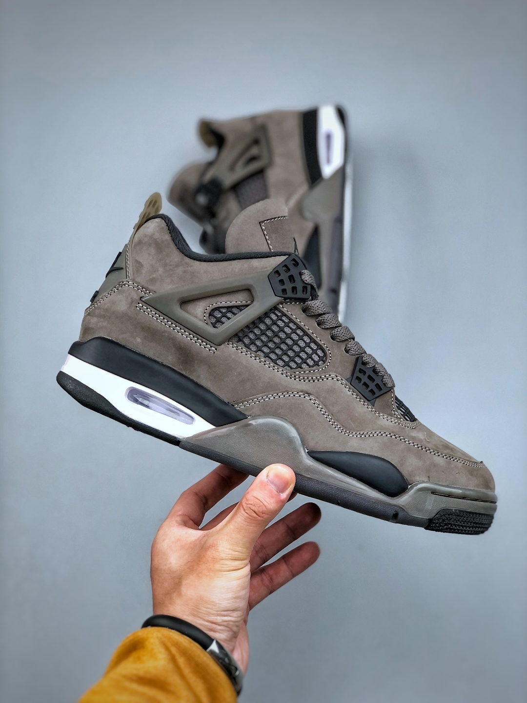 Air Jordan 4 Retro 'Cave Stone' Mocha Suede Sneakers FV5029-200 5 cmp i1746478970546 3798 0 3