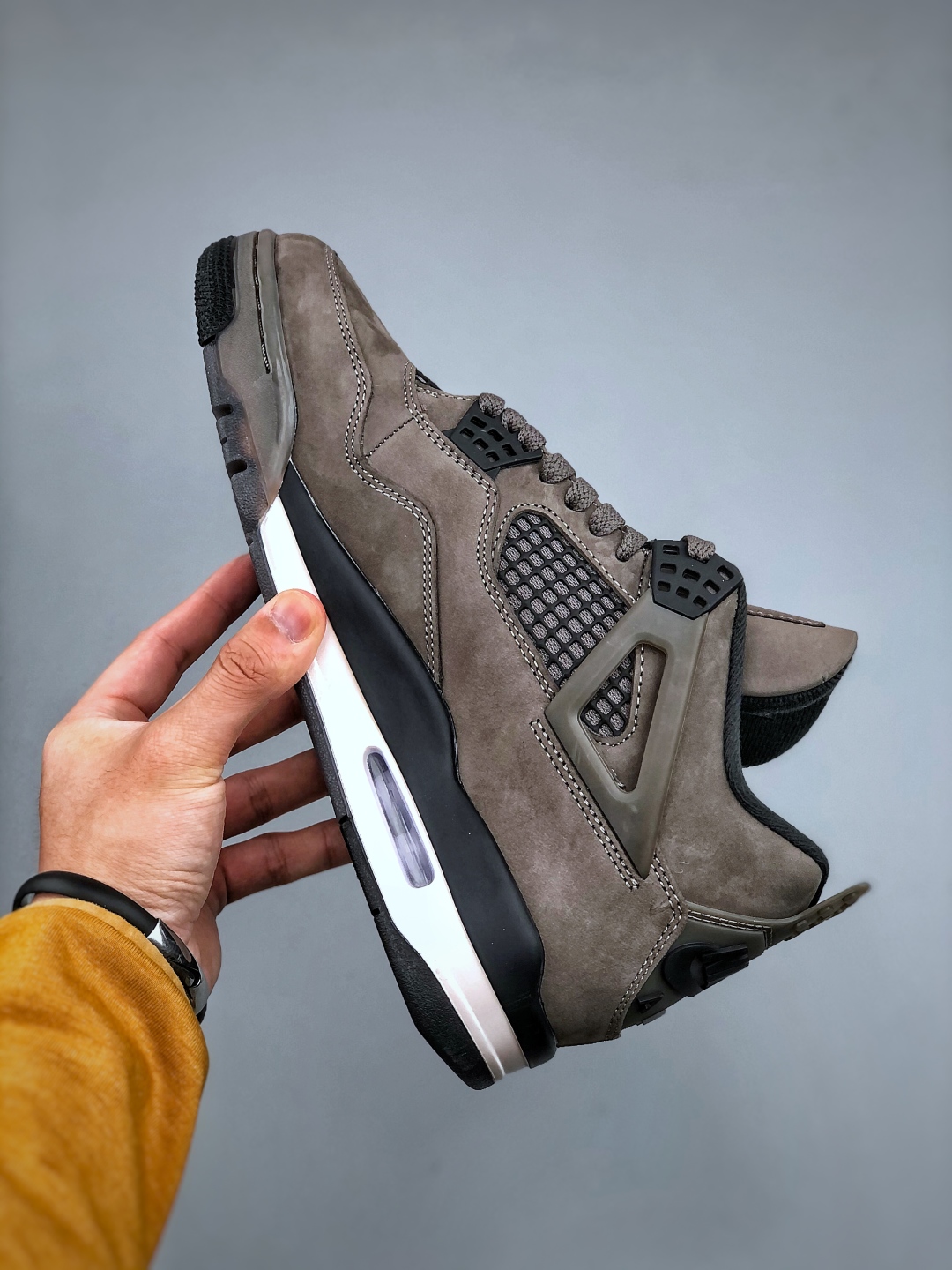 Air Jordan 4 Retro 'Cave Stone' Mocha Suede Sneakers FV5029-200 3 cmp i1746478970549 8026 0 1