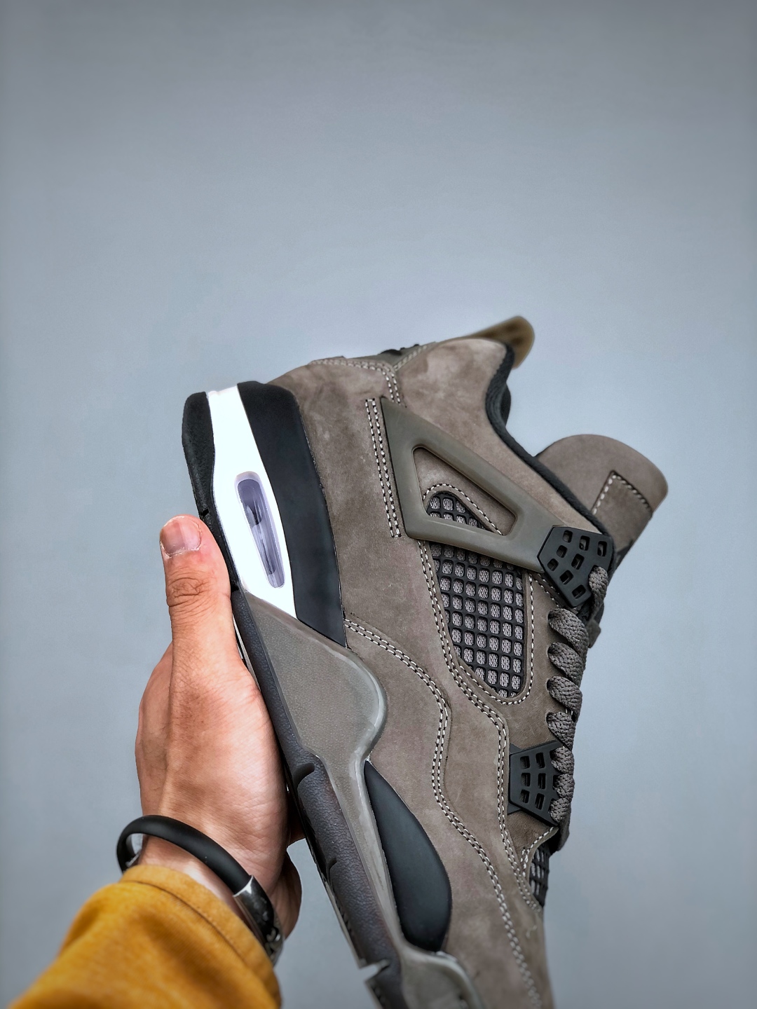 Air Jordan 4 Retro 'Cave Stone' Mocha Suede Sneakers FV5029-200 7 cmp i1746478972560 3950 0 5