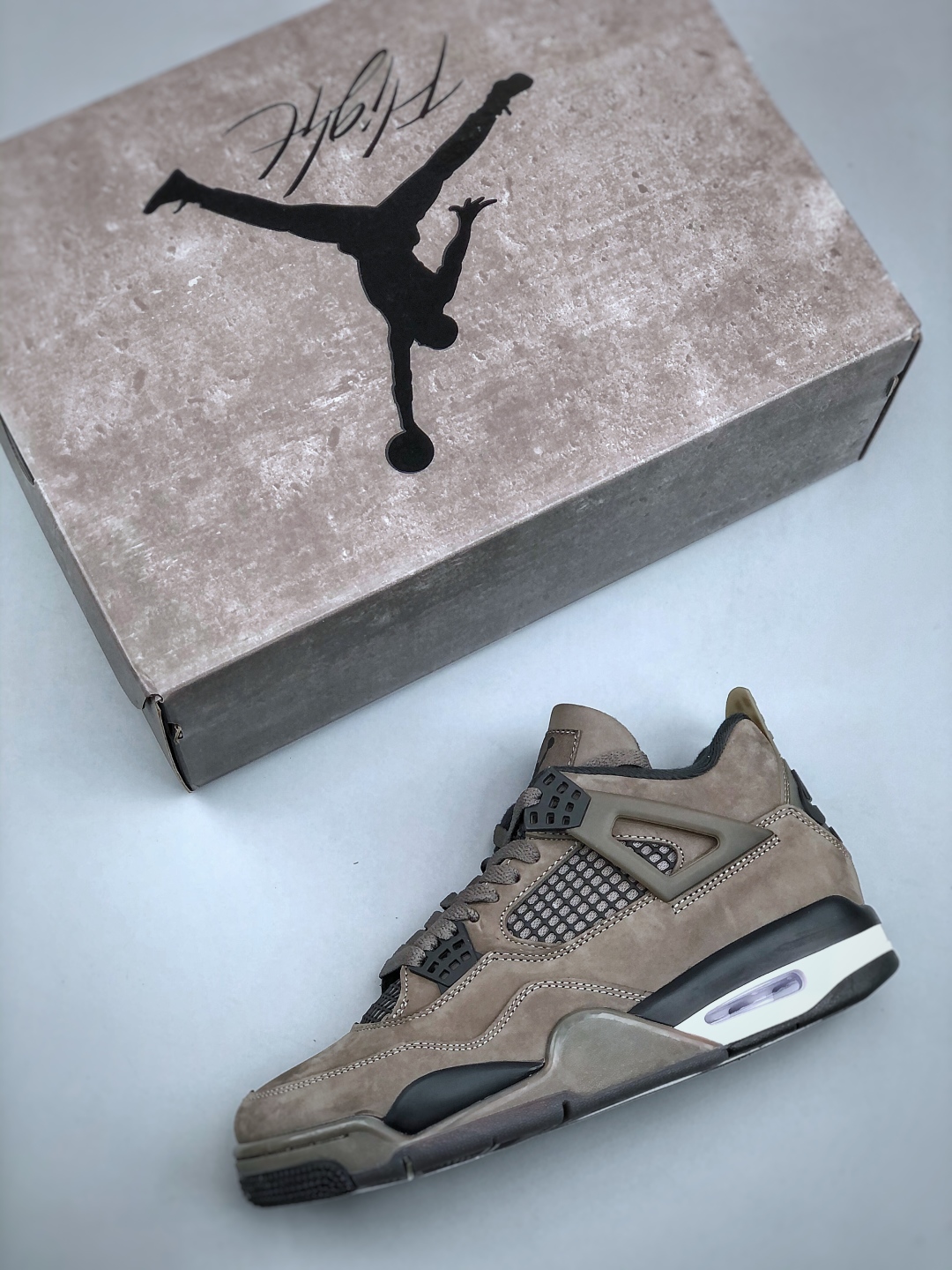 Air Jordan 4 Retro 'Cave Stone' Mocha Suede Sneakers FV5029-200 4 cmp i1746478972569 5140 0 2