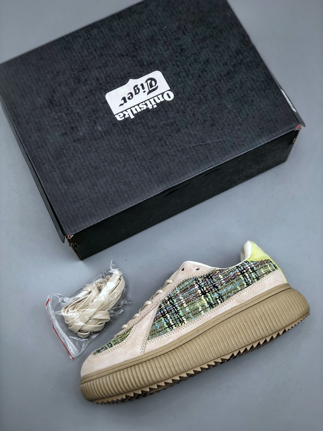 Onitsuka Tiger Delecity Sneakers - Beige Plaid, Low Top, Casual Shoes 4 cmp i1746479191522 2287 0 2