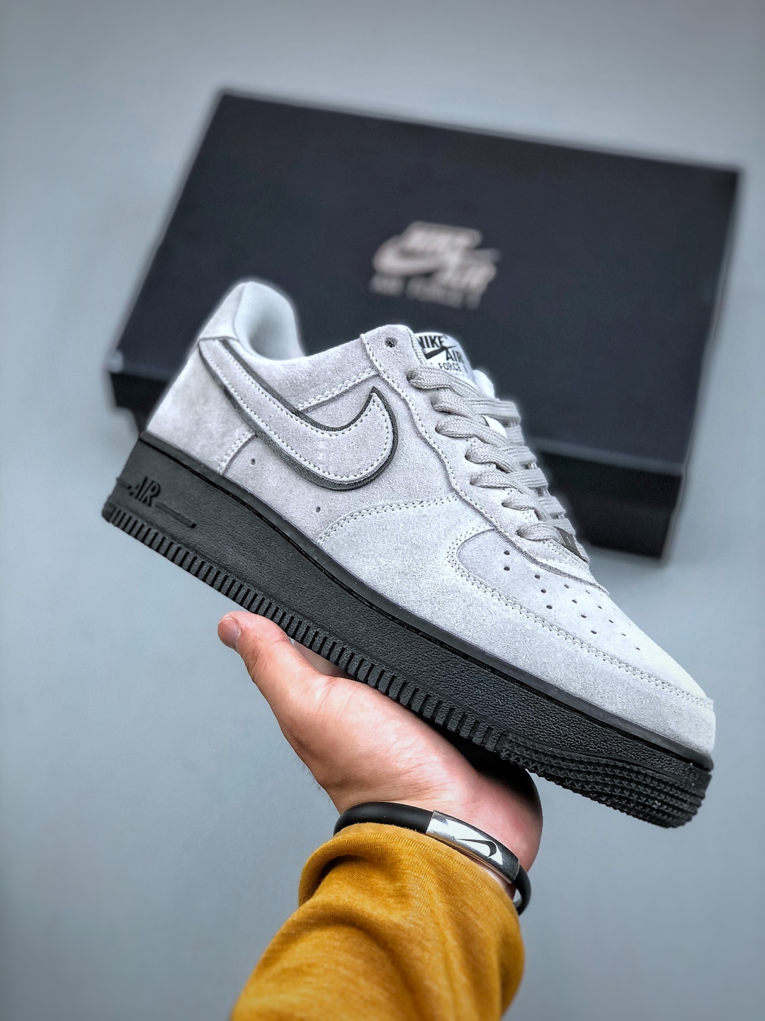 Nike Air Force 1 '07 Low Grey/Black Casual Sneakers HQ1966-001 2 cmp i1746479885285 9511 0 0