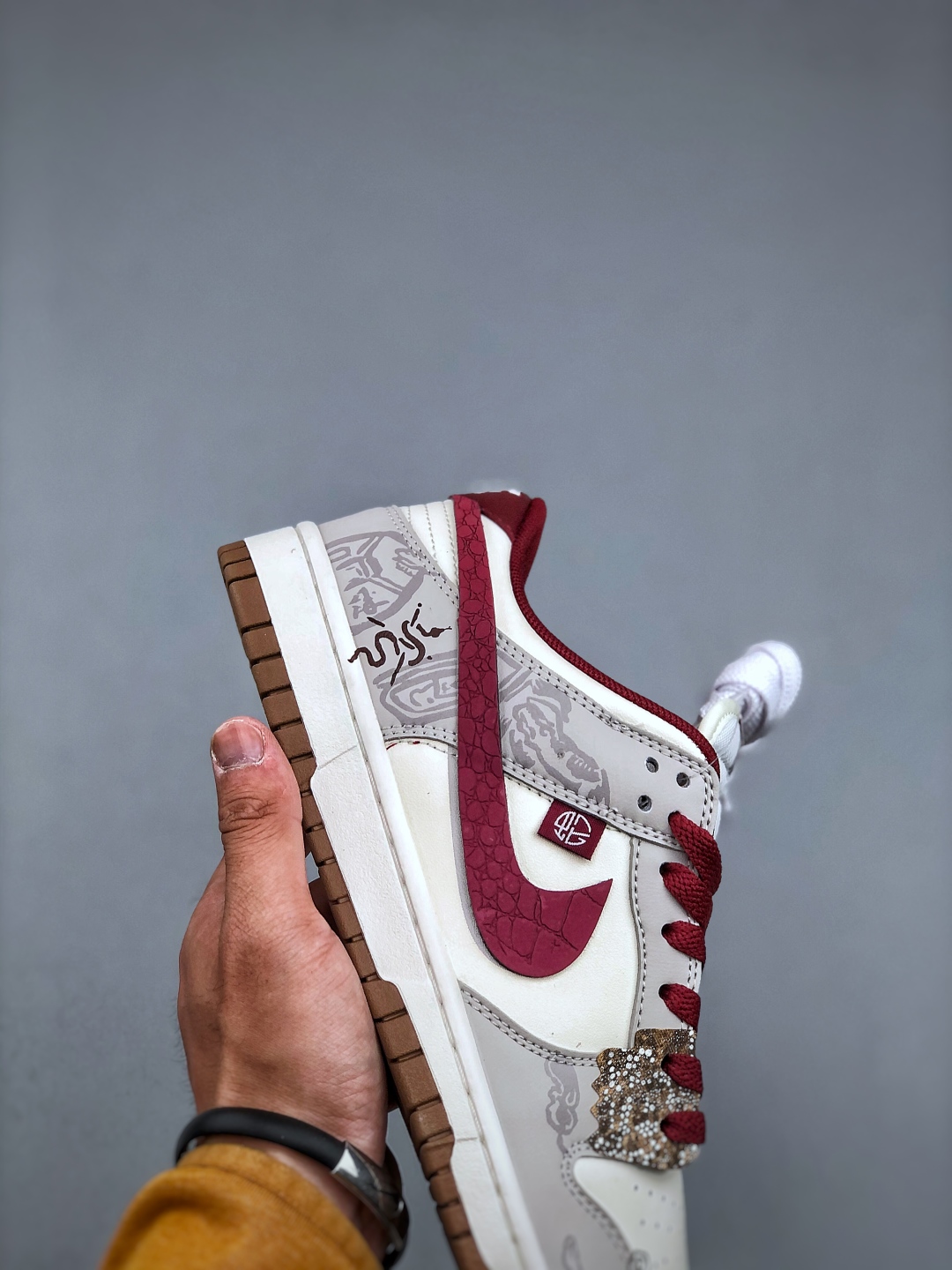 Nike Dunk Low Year of the Snake White Grey Burgundy Casual Shoes FB7160-161 6 cmp i1746480826990 7743 0 6