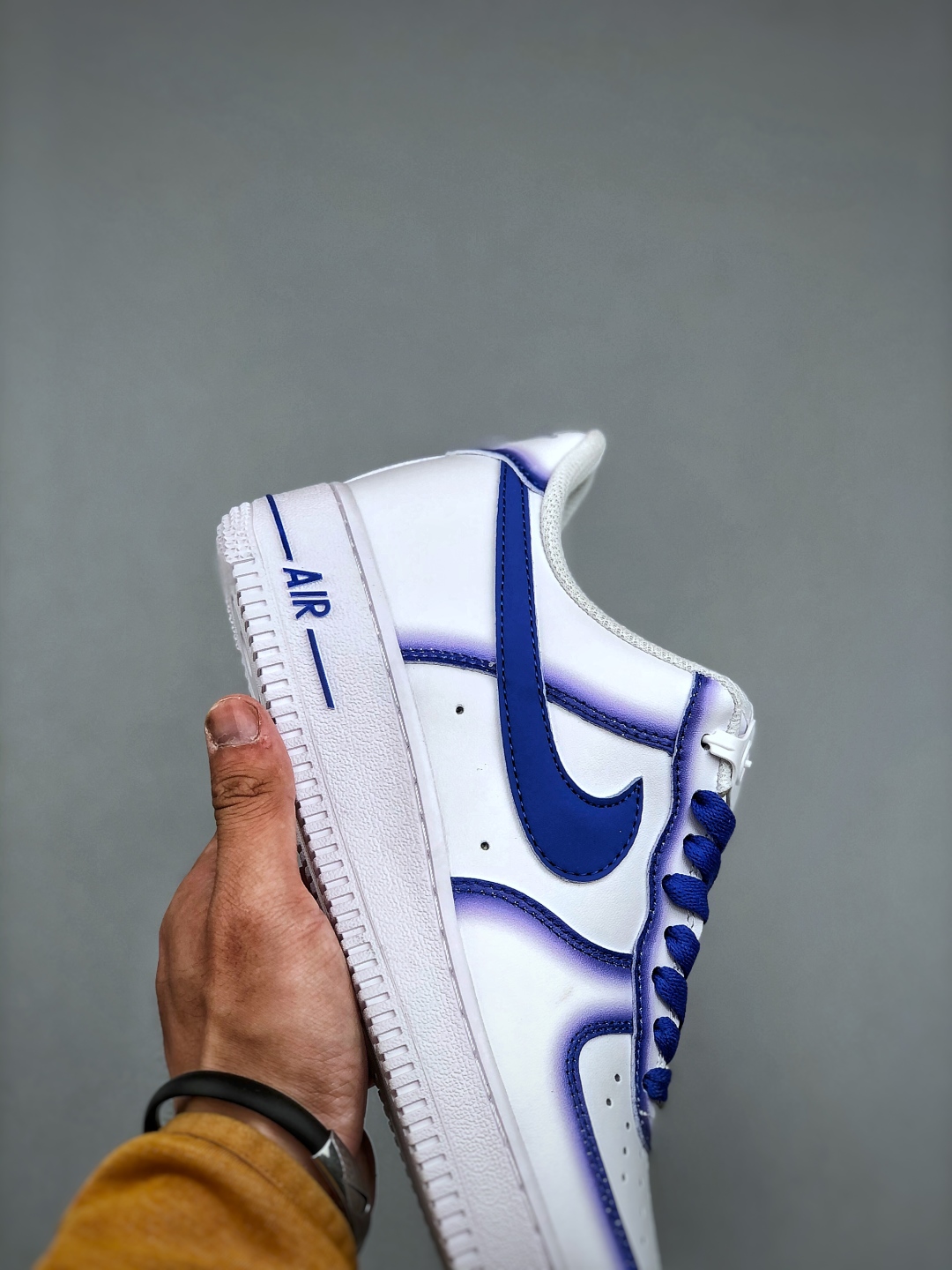 Nike Air Force 1 Low '07 Blue Planet Custom Leather Casual Sneakers 7 cmp i1746564619574 2191 0 5