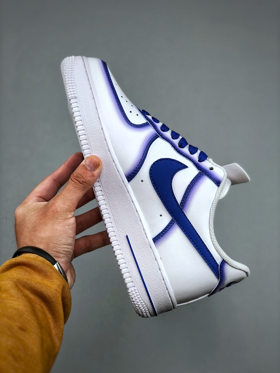 Nike Air Force 1 Low '07 Blue Planet Custom Leather Casual Sneakers 3 cmp i1746564621031 6318 0 1