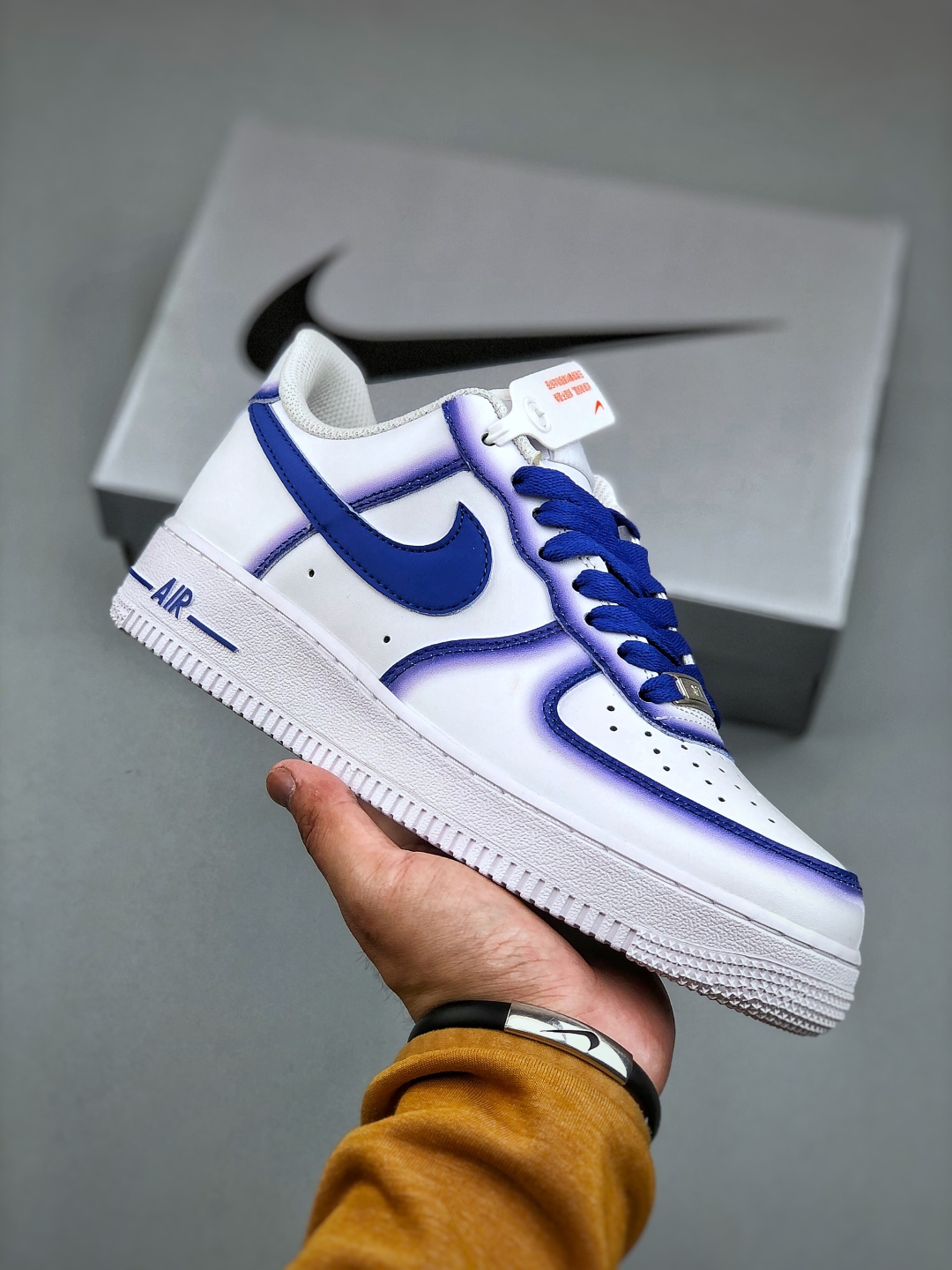 Nike Air Force 1 Low '07 Blue Planet Custom Leather Casual Sneakers 2 cmp i1746564621038 6093 0 0
