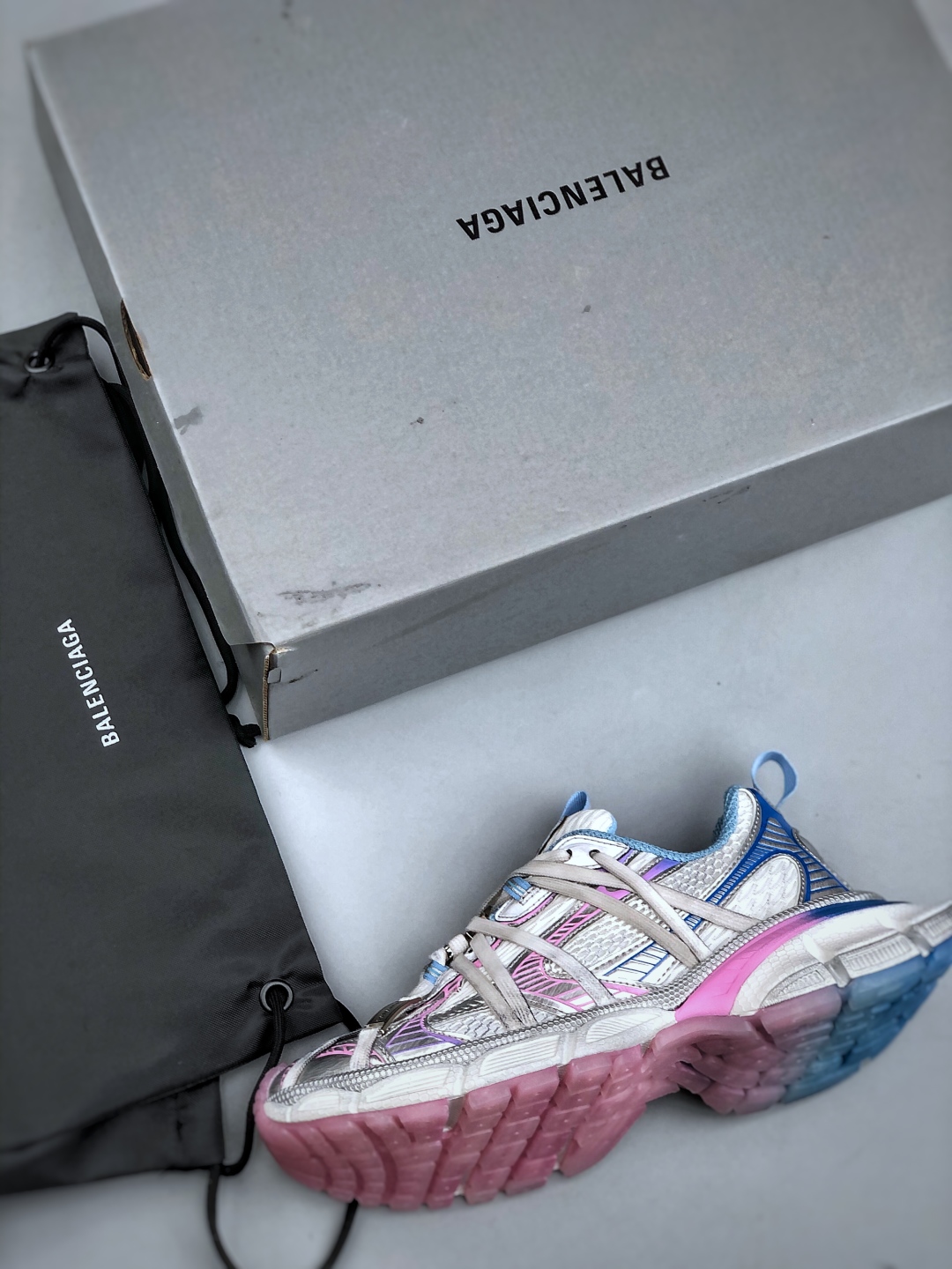 Balenciaga 3XL Spider-Man Blue Pink Gradient Sneakers - Size 35-46 4 cmp i1746564850870 1762 0 2