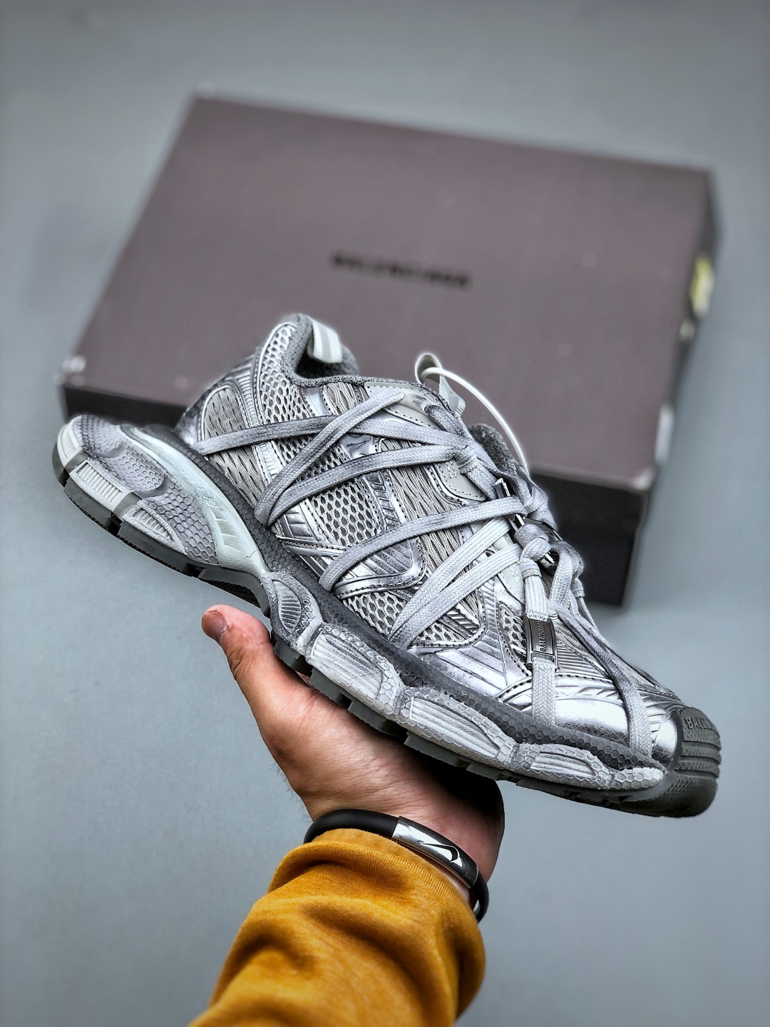 Balenciaga 3XL Spider-Man Silver Gray Chunky Sneakers - Size 35-46 2 cmp i1746564897635 7792 0 0