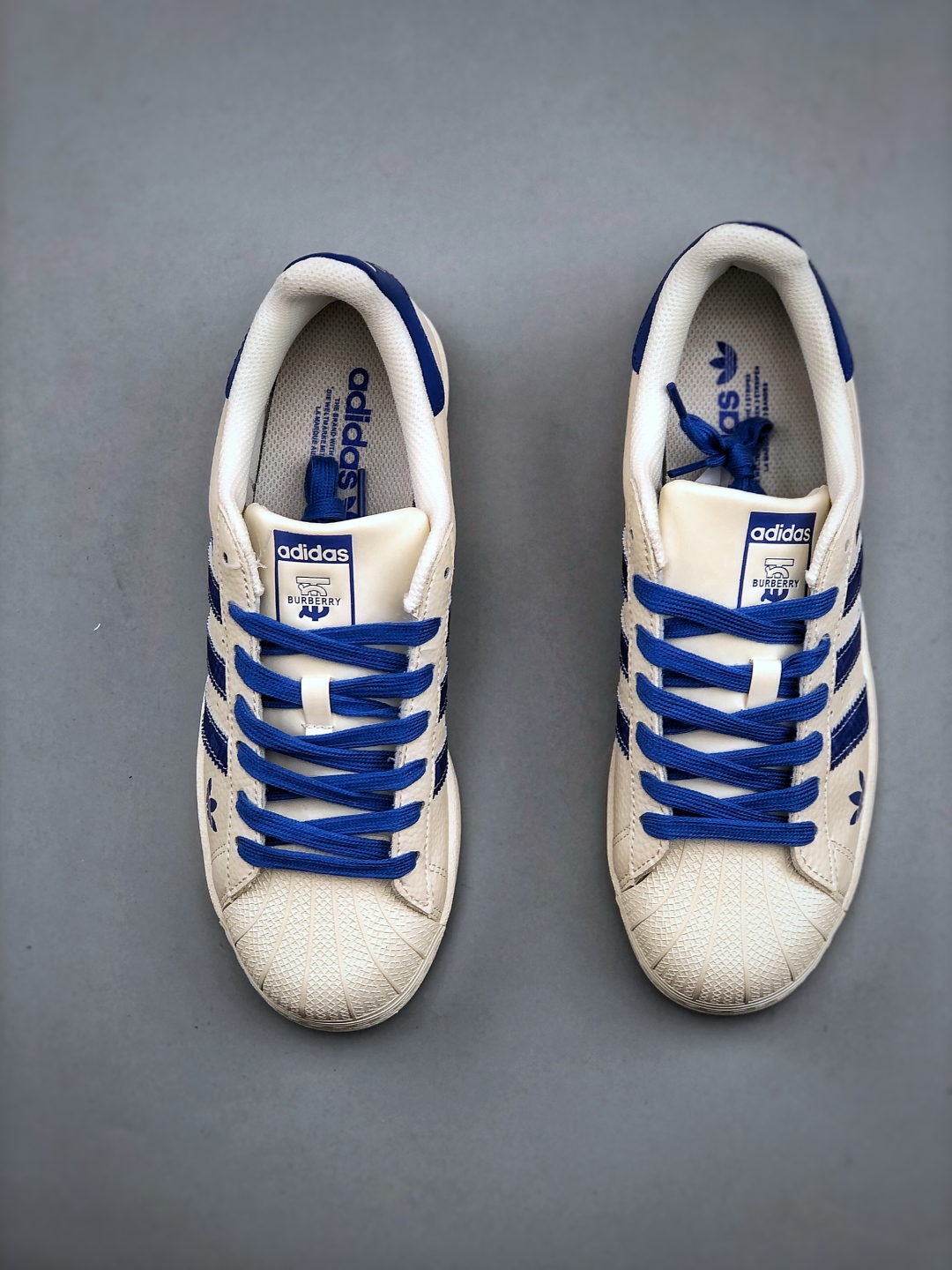 Adidas Originals x Burberry Collaboration Superstar Sneakers - White/Blue 6 cmp i1746565140797 2750 0 4