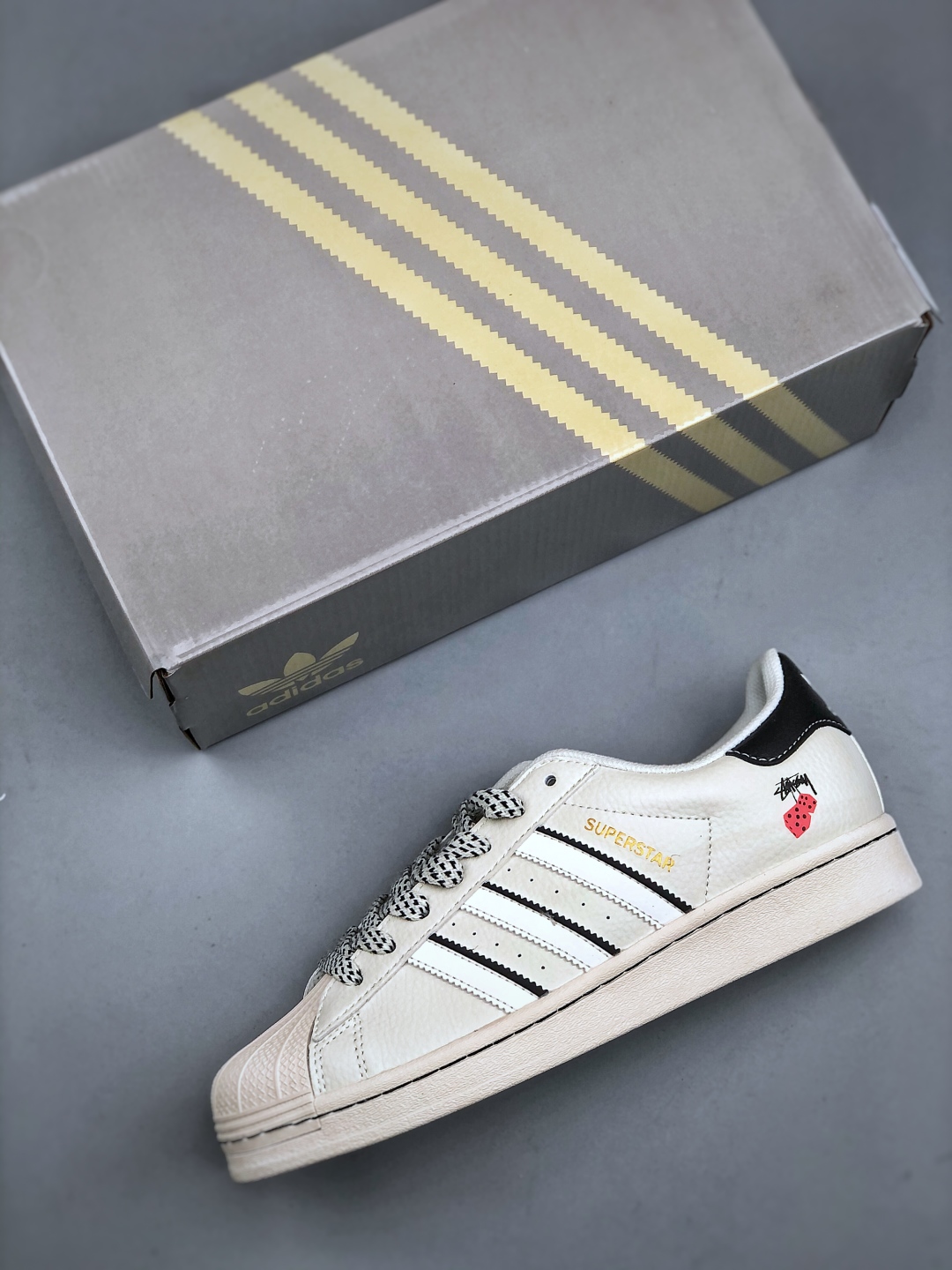 Adidas Originals x Stussy Superstar White Black - Classic Shell Toe Shoes 4 cmp i1746565154232 4697 0 2