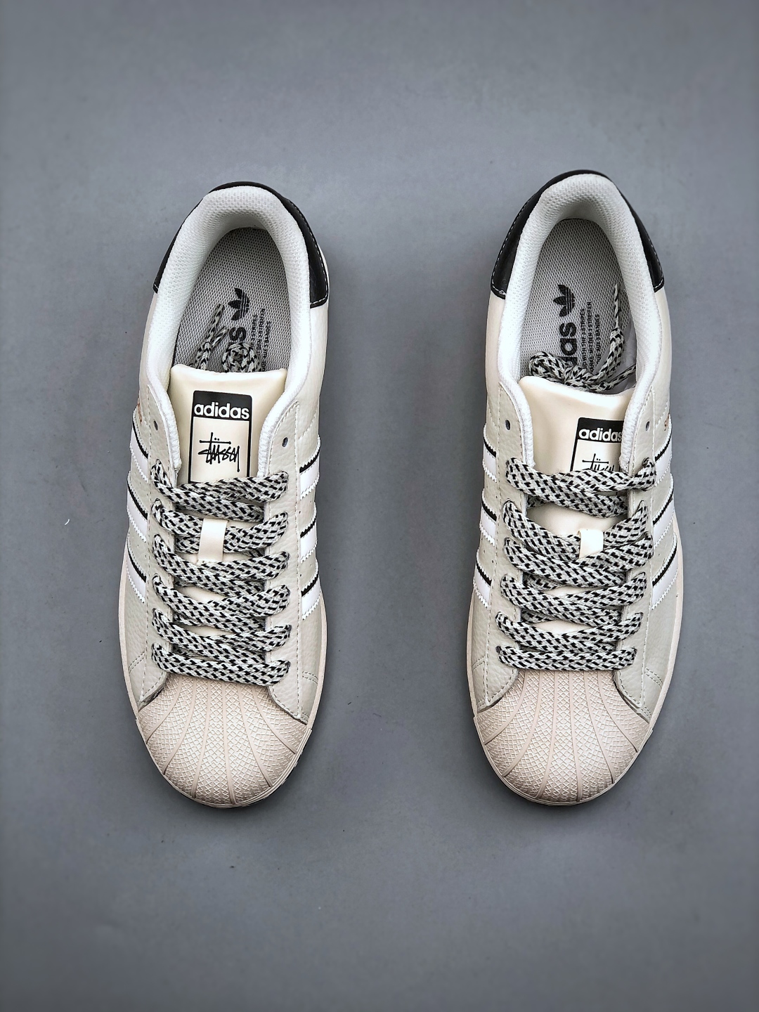 Adidas Originals x Stussy Superstar White Black - Classic Shell Toe Shoes 6 cmp i1746565155781 883 0 4