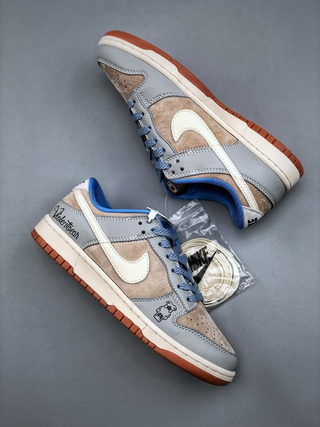 Nike Dunk Low Retro Violence Bear Grey Blue DIY Custom Casual Sneakers HD2258 605 10 cmp i1746565244611 6549 0 8