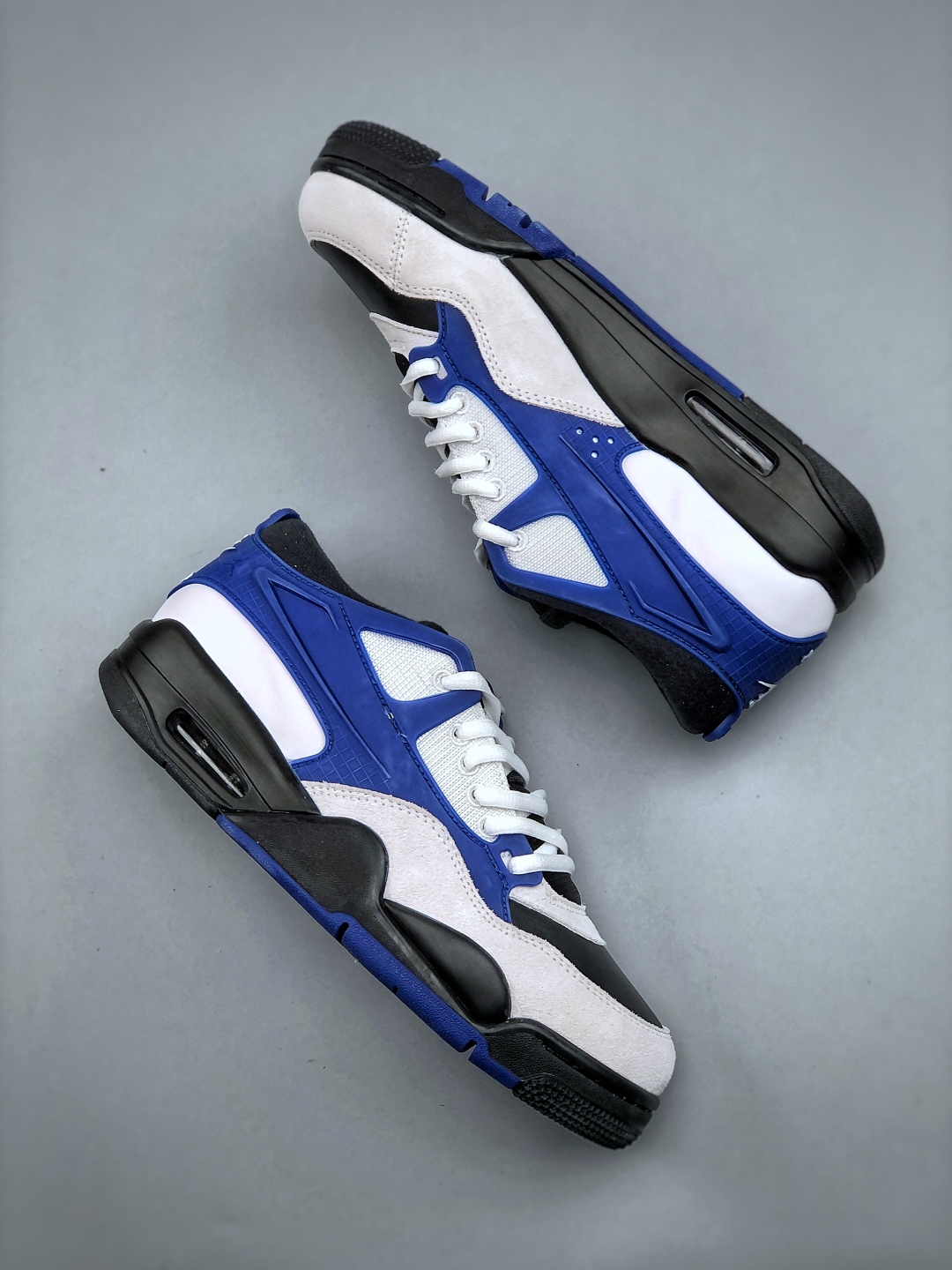 Air Jordan 4 "Remastered" Blue & White Suede Sneakers FQ7939-140 10 cmp i1746649035056 8736 0 8
