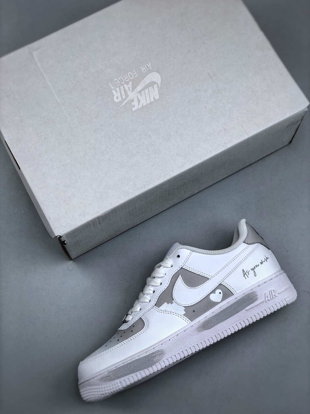 Nike Air Force 1 '07 Low White/Grey Custom Anime Casual Shoes 4 cmp i1746650012855 1986 0 2