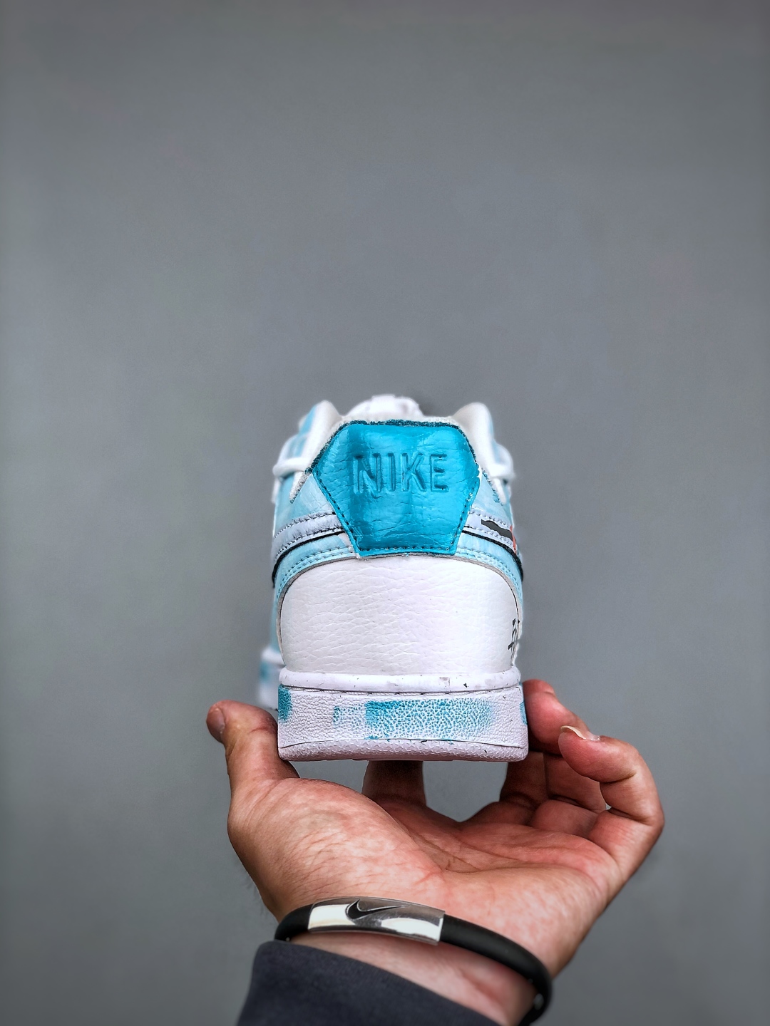 Nike Air Force 1 '07 Low White Blue Graffiti Sneakers DH2987-218 8 cmp i1746650162693 5023 0 6