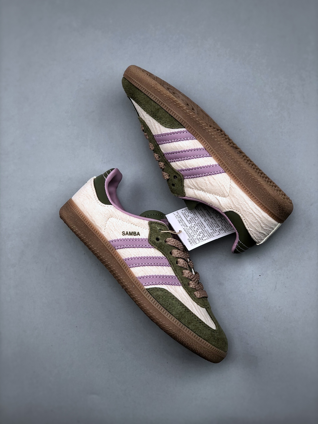 Adidas Samba OG Green Purple Sneakers - Retro Casual Low-Top Shoes 10 cmp i1746650259845 7984 0 8