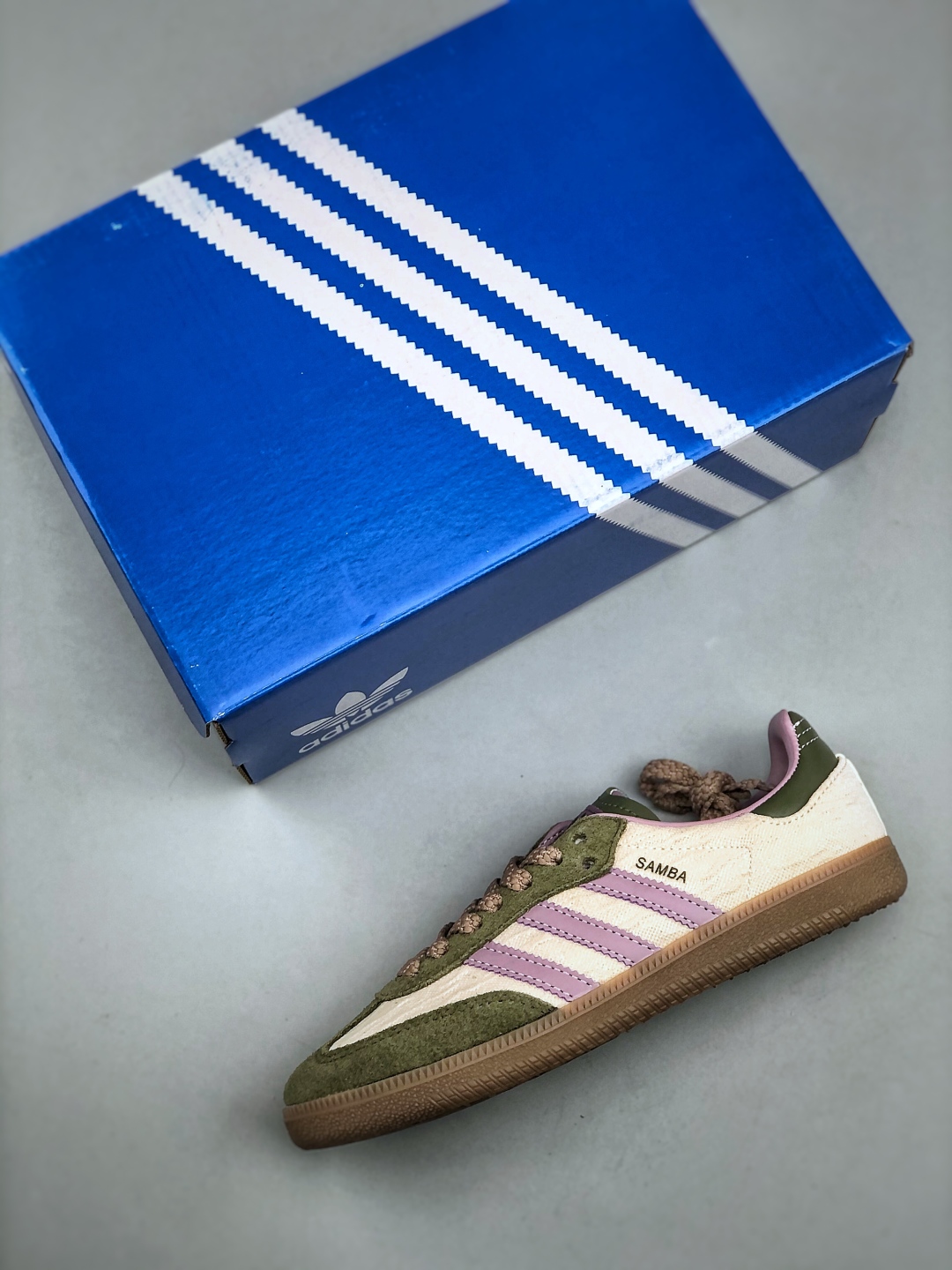 Adidas Samba OG Green Purple Sneakers - Retro Casual Low-Top Shoes 4 cmp i1746650264372 1289 0 2