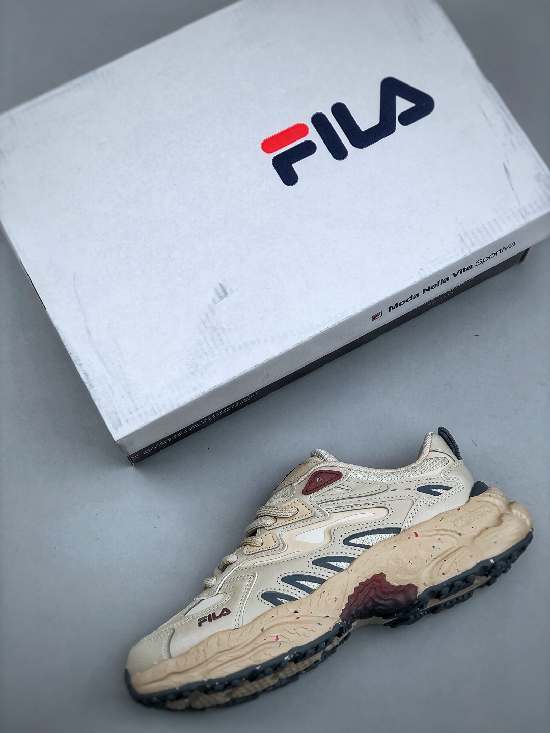 Fila Fern Sand Dune Sneakers Retro Chunky Neutral Running Shoes 4 cmp i1746650520915 8102 0 2