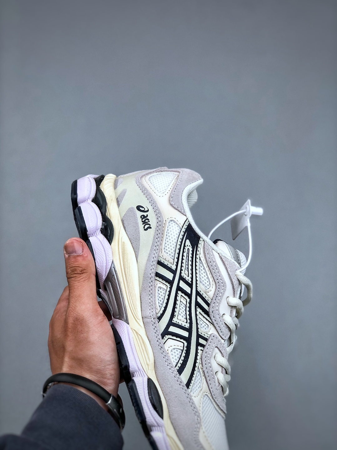Asics Gel-NYC White Midnight Blue Retro Running Shoes 1203A788-101 7 cmp i1746737181160 9210 0 5