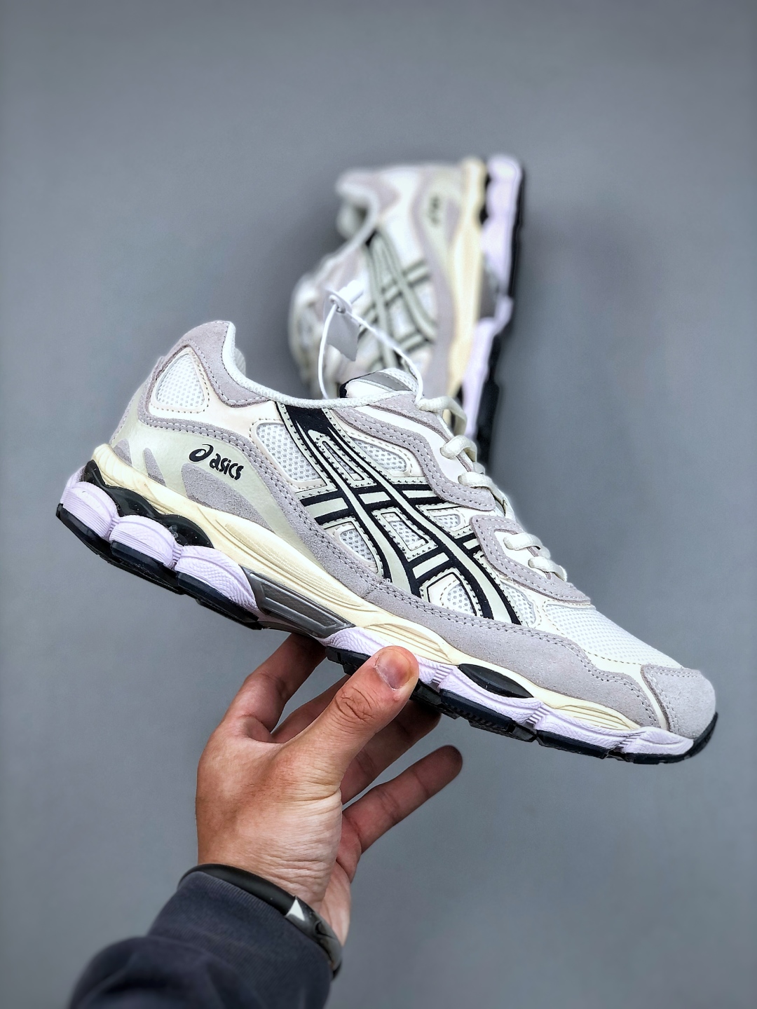 Asics Gel-NYC White Midnight Blue Retro Running Shoes 1203A788-101 5 cmp i1746737181165 974 0 3