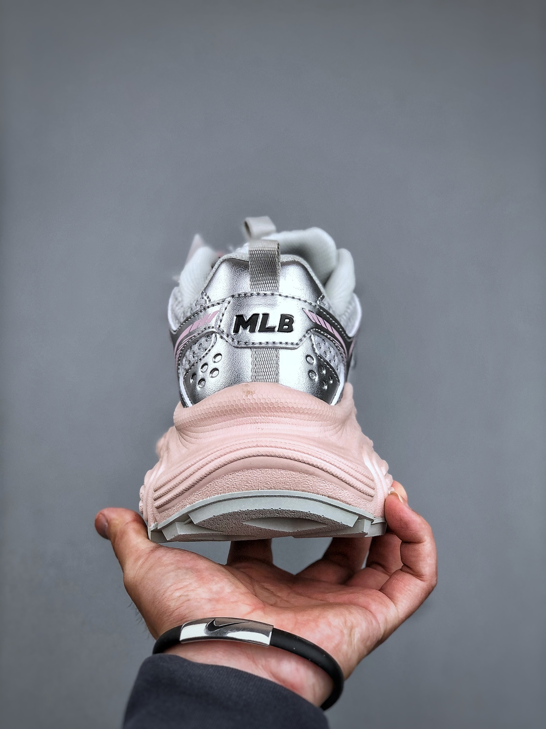 MLB Chunky Sneakers Women's Cyber Fashion Old Dad Shoes - Silver/Pink 8 cmp i1746737387477 2346 0 6