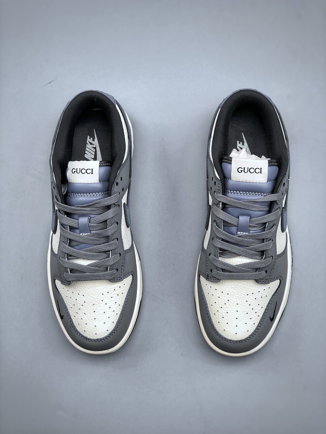Nike Dunk Low Retro Gucci Custom DIY Sneakers - Gray/White, All Sizes 6 cmp i1746823331828 6605 0 4