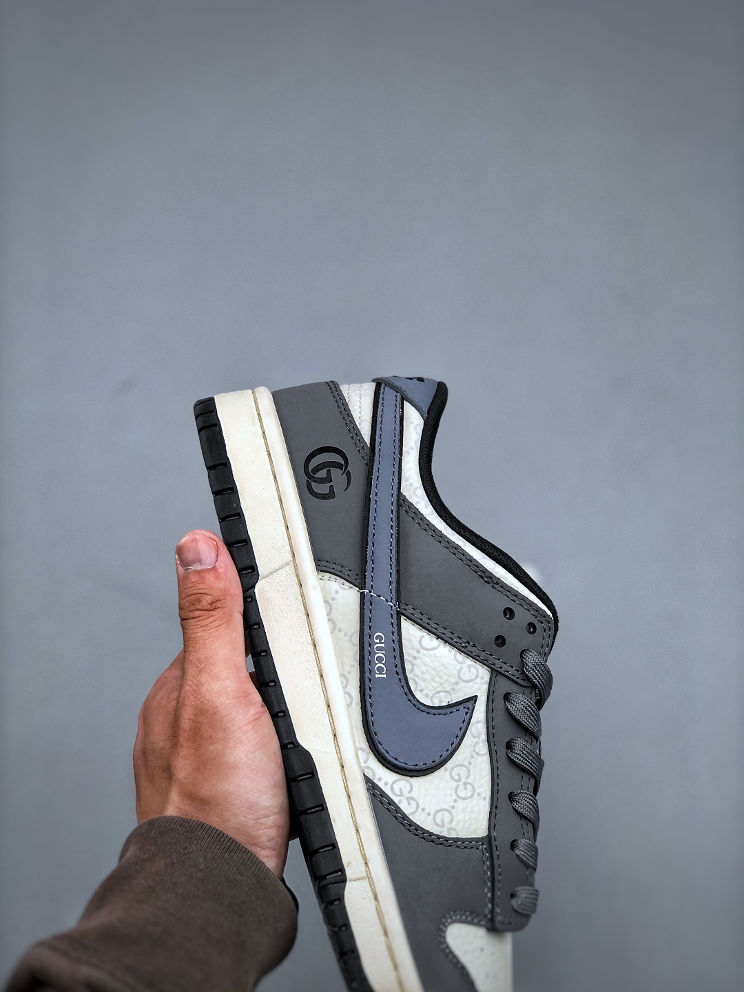 Nike Dunk Low Retro Gucci Custom DIY Sneakers - Gray/White, All Sizes 7 cmp i1746823331836 267 0 5