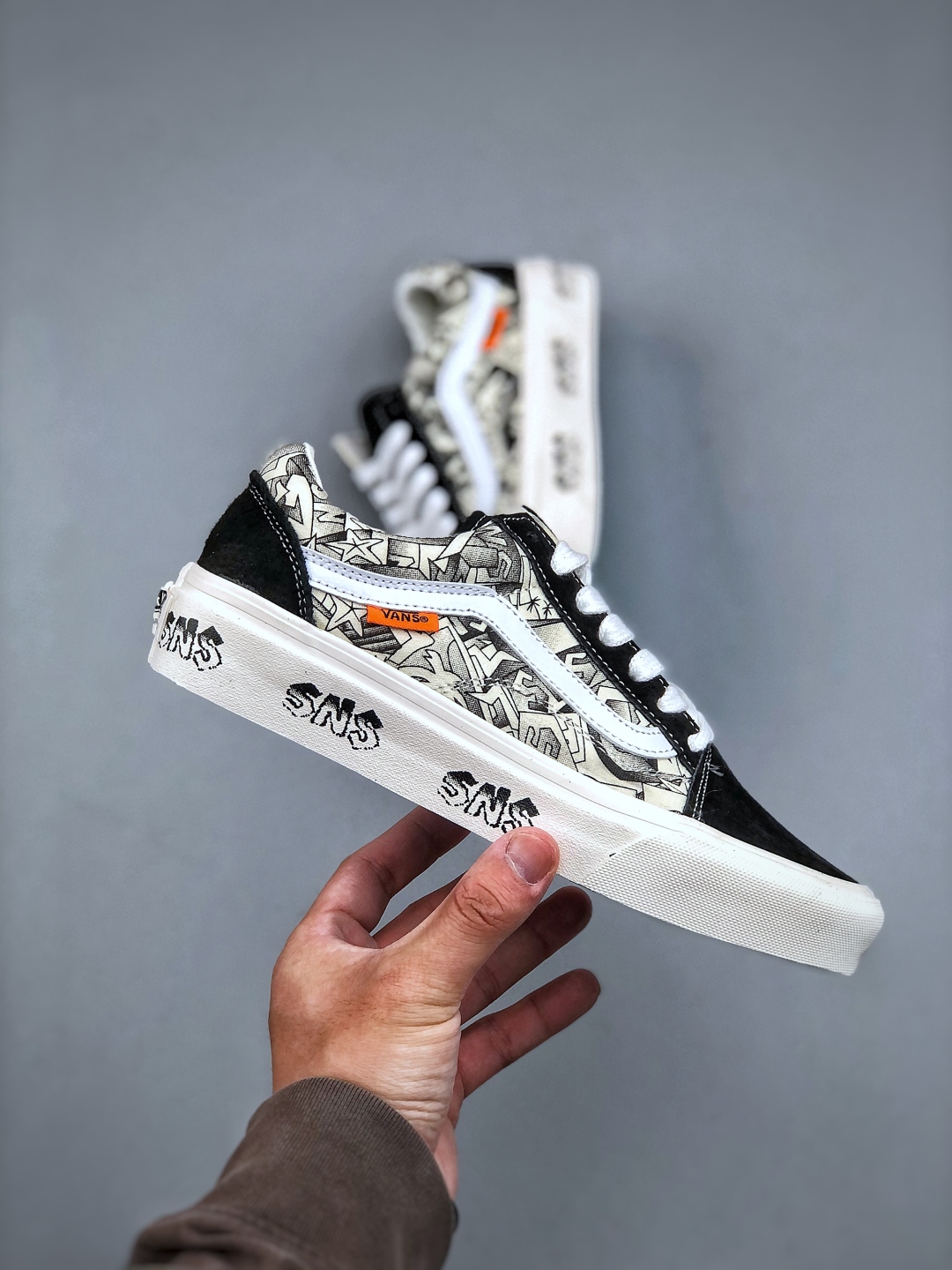 Vans Old Skool Vault OG x SNS Black and White Illustration Canvas Sneaker 5 cmp i1746824369684 3249 0 3