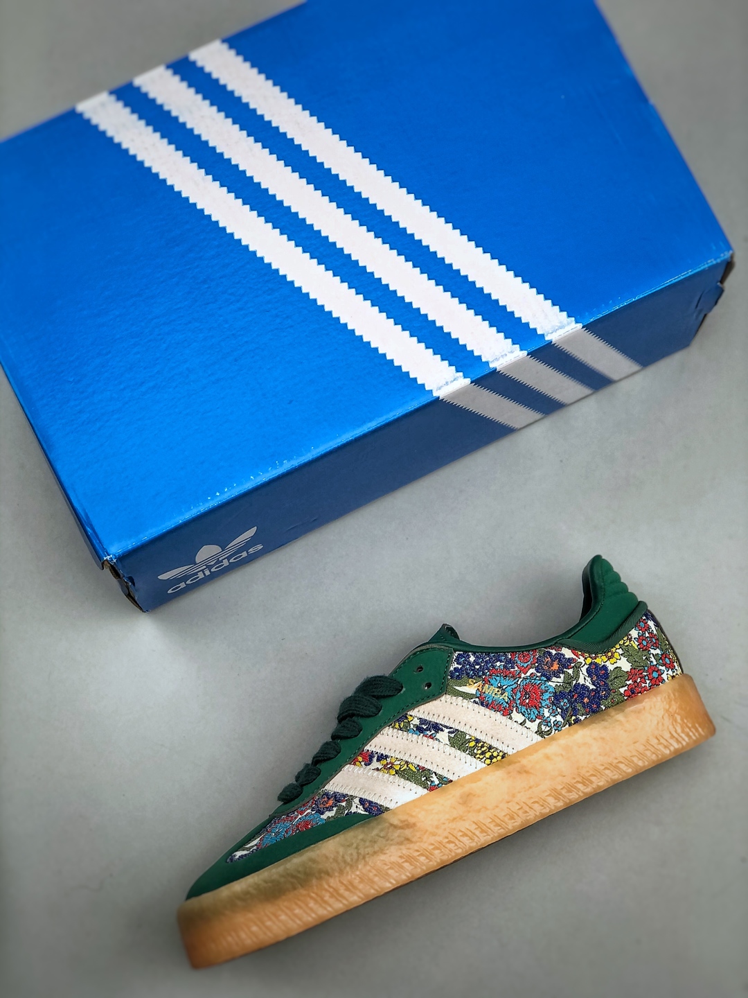 Adidas Originals Sambae "Wonder White" Casual Sneakers - Green Floral 4 cmp i1746825596413 5476 0 2