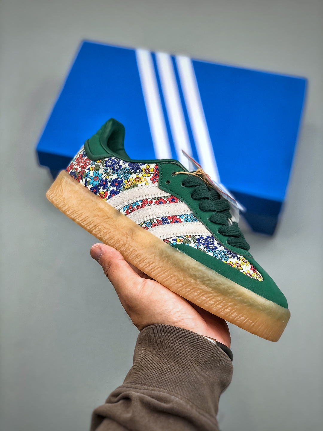 Adidas Originals Sambae "Wonder White" Casual Sneakers - Green Floral 2 cmp i1746825596415 3732 0 0
