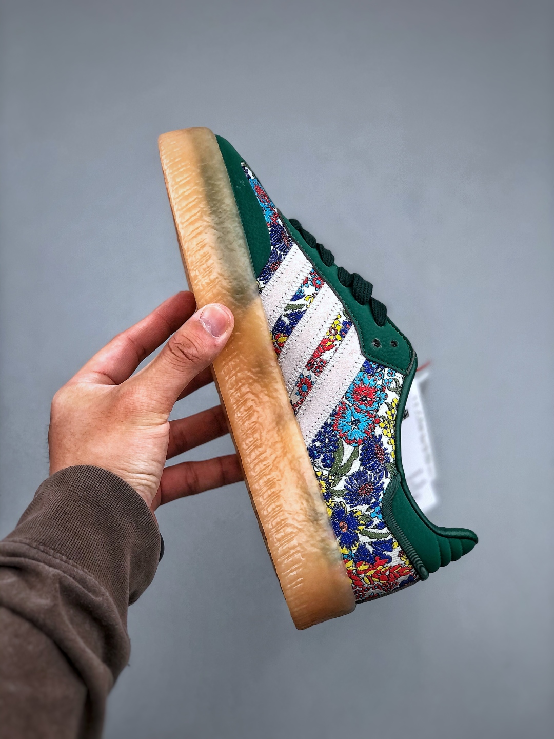 Adidas Originals Sambae "Wonder White" Casual Sneakers - Green Floral 3 cmp i1746825596428 8868 0 1