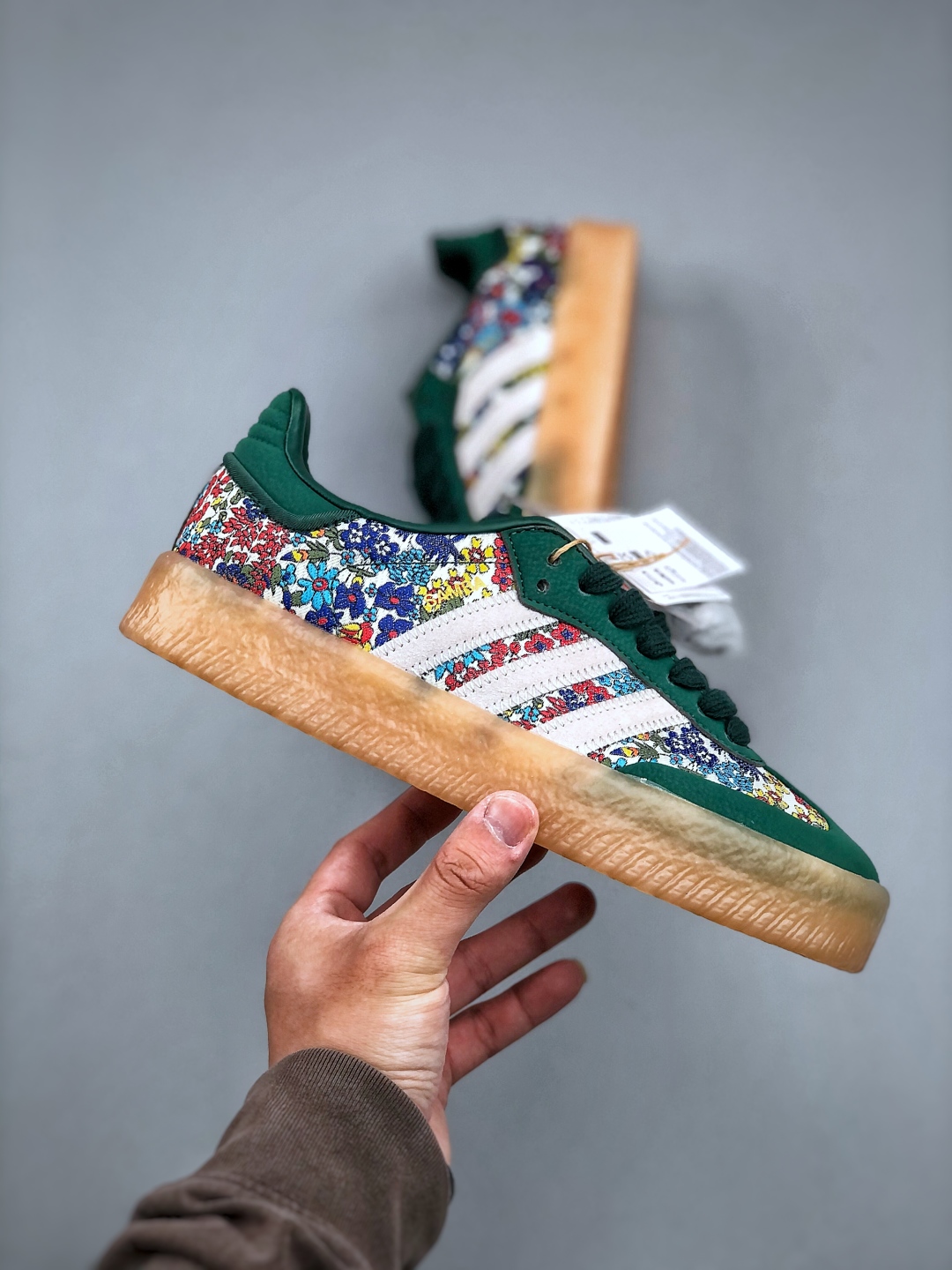 Adidas Originals Sambae "Wonder White" Casual Sneakers - Green Floral 5 cmp i1746825599762 7175 0 3