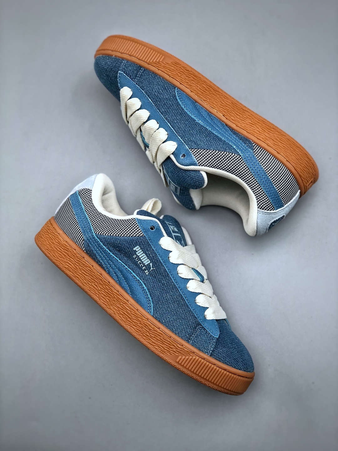 Puma Suede XL Retro Low-Top Sneakers: Durable, Anti-Slip, Blue Denim Style 10 cmp i1746910980001 6446 0 8