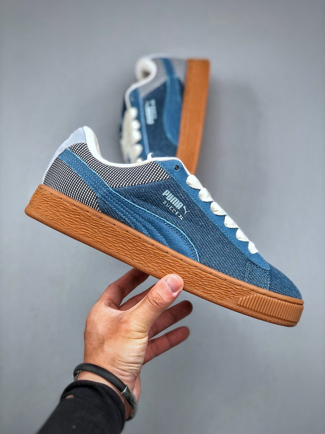 Puma Suede XL Retro Low-Top Sneakers: Durable, Anti-Slip, Blue Denim Style 5 cmp i1746910980008 271 0 3