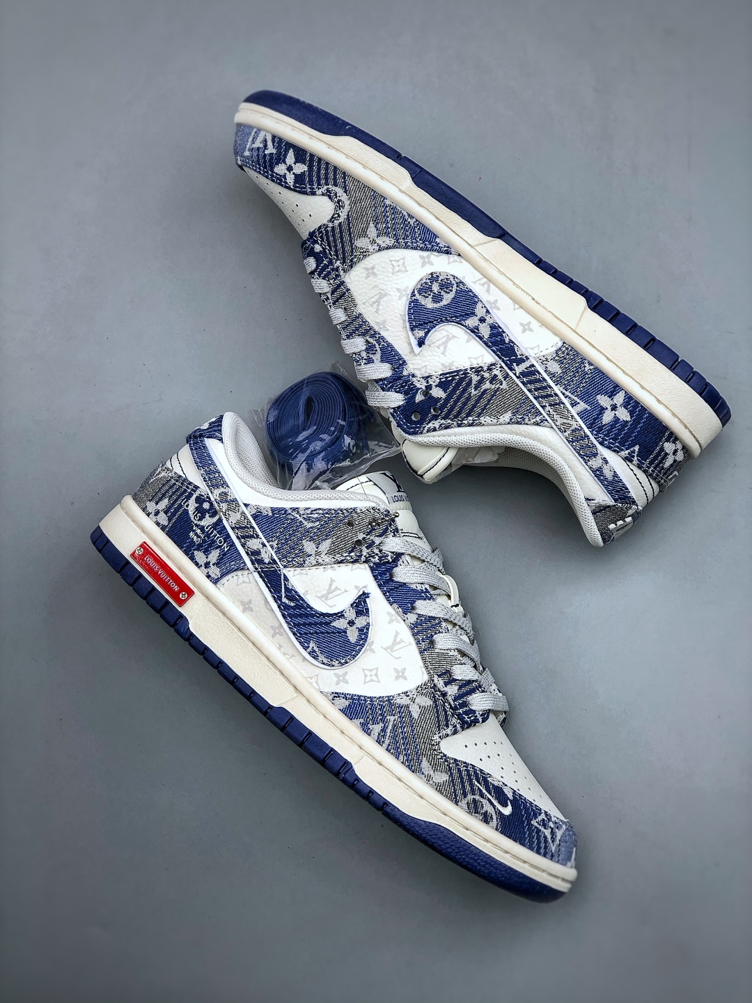 Nike SB Dunk Low Louis Vuitton Blue Denim Sneakers - Premium Custom Edition 10 cmp i1746911235265 4665 0 8