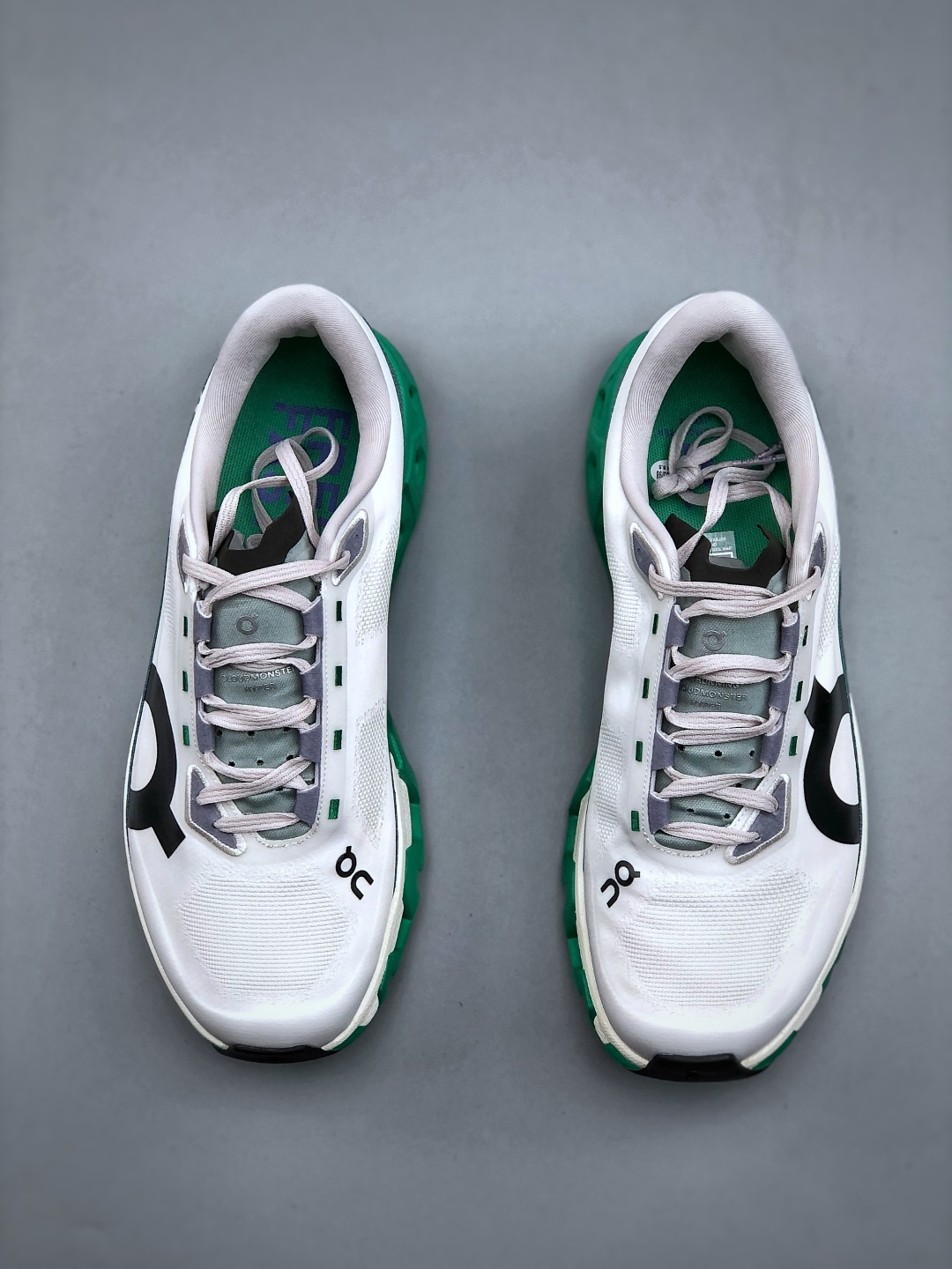 On Cloudmonster Hyper White/Green Running Shoes - Breathable & Lightweight 6 cmp i1746911327485 5311 0 4