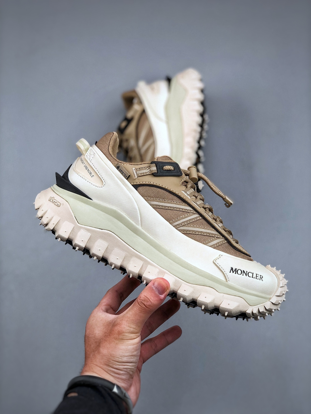 Moncler Trailgrip GTX Ripped Material Mountain Outdoor Shoes - Beige 5 cmp i1746912092876 3953 0 3