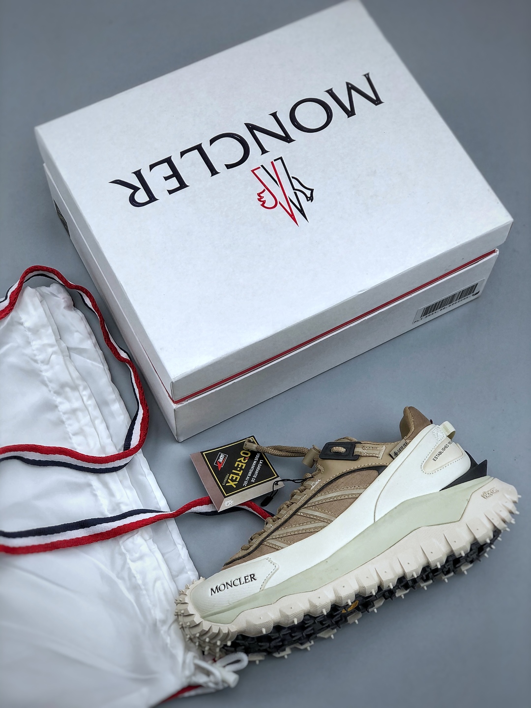Moncler Trailgrip GTX Ripped Material Mountain Outdoor Shoes - Beige 4 cmp i1746912092877 8678 0 2