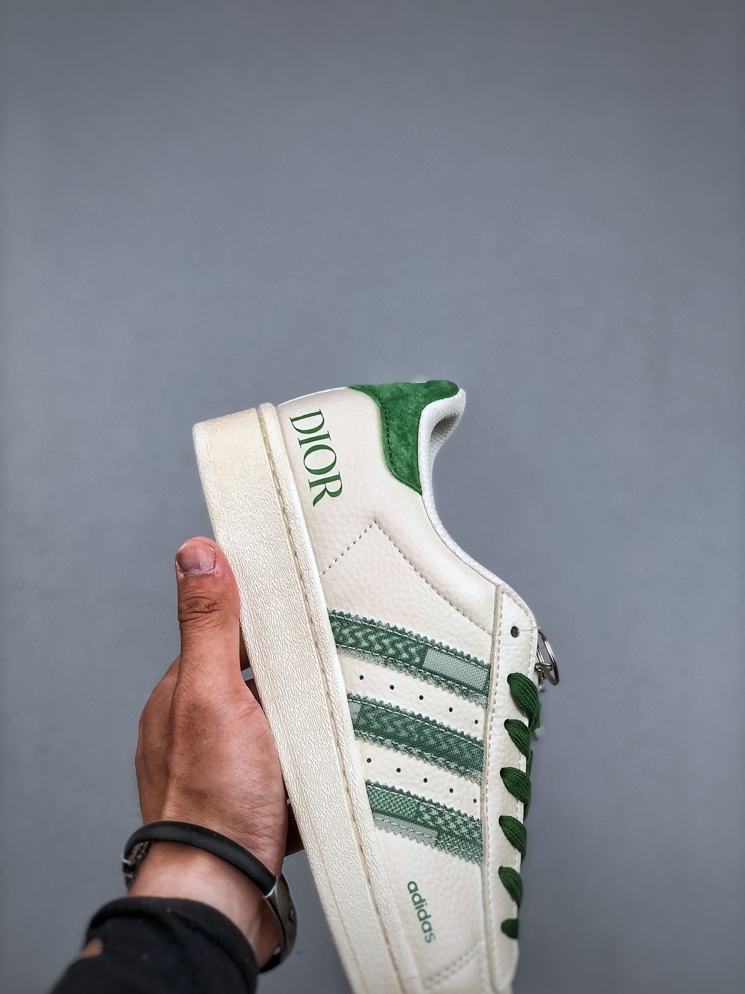 Adidas Originals Superstar Dior Collab White Green Classic Shell Toe Sneakers 7 cmp i1746912204310 6941 0 5