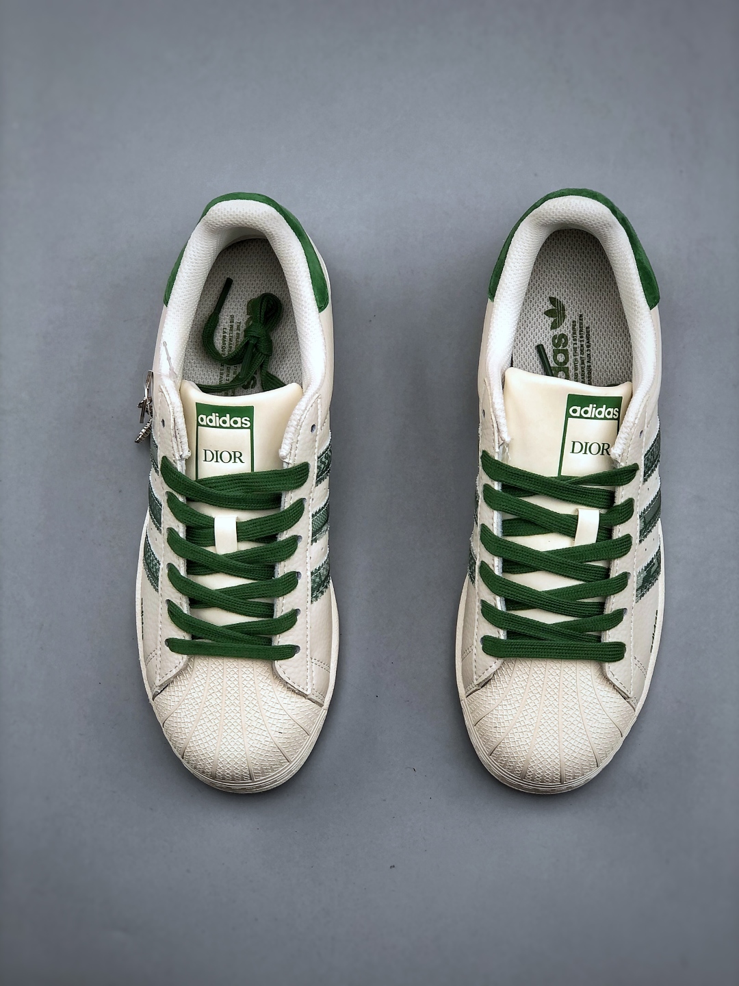 Adidas Originals Superstar Dior Collab White Green Classic Shell Toe Sneakers 6 cmp i1746912204313 6393 0 4