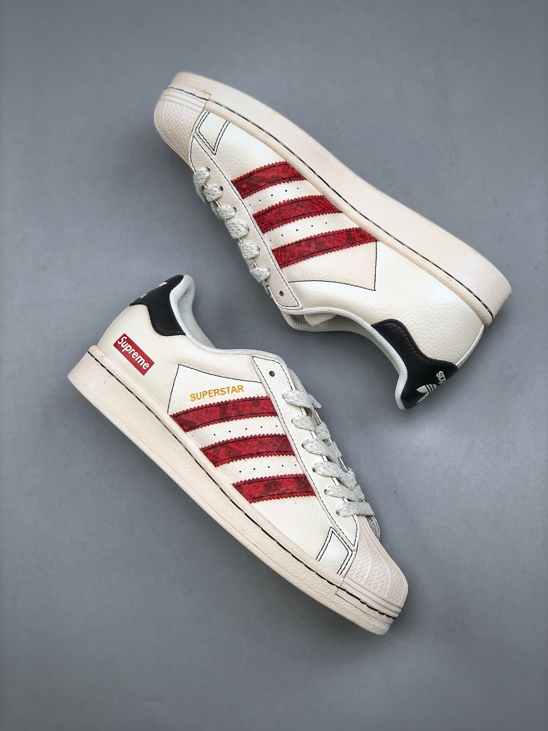 Adidas Originals Superstar Supreme Collab White Red - Classic Shell Toe Shoes 10 cmp i1746996077881 1540 0 8