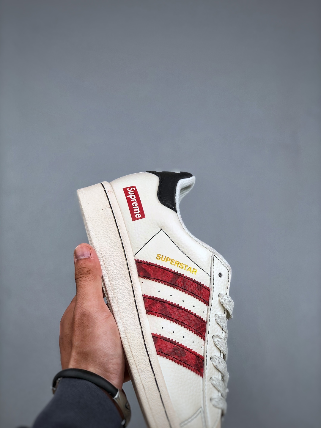 Adidas Originals Superstar Supreme Collab White Red - Classic Shell Toe Shoes 7 cmp i1746996077885 3431 0 5