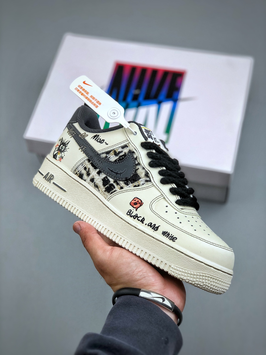 Nike Air Force 1 Low '07 White Grey Black Rope Graffiti Men's Sneakers 2 cmp i1747083467221 7407 0 0