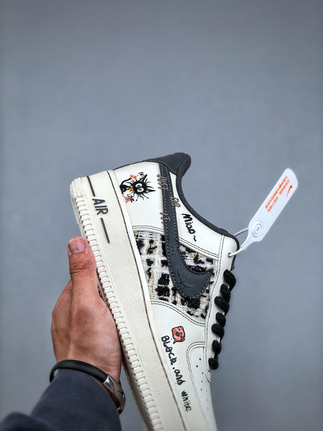 Nike Air Force 1 Low '07 White Grey Black Rope Graffiti Men's Sneakers 7 cmp i1747083467227 4422 0 5