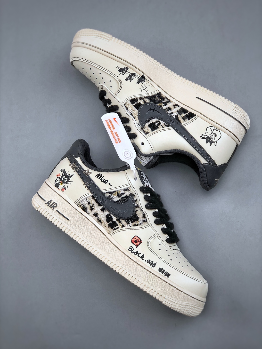 Nike Air Force 1 Low '07 White Grey Black Rope Graffiti Men's Sneakers 10 cmp i1747083468801 1321 0 8
