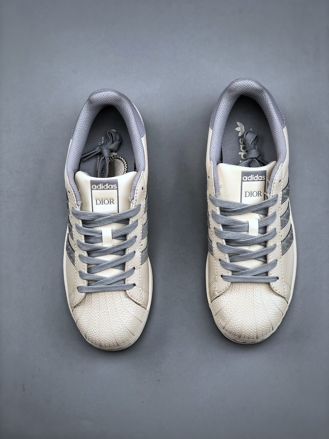 AD Originals Superstar x DIOR White Gray Leather Sneakers - Size 36-45 6 cmp i1747084593586 2870 0 4