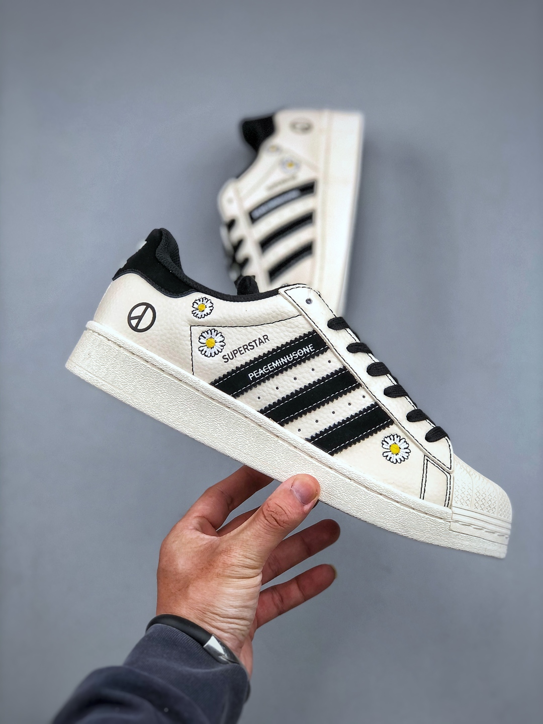 Adidas Originals Superstar x Peaceminusone White Black Daisy Sneakers 5 cmp i1747084606180 7451 0 3