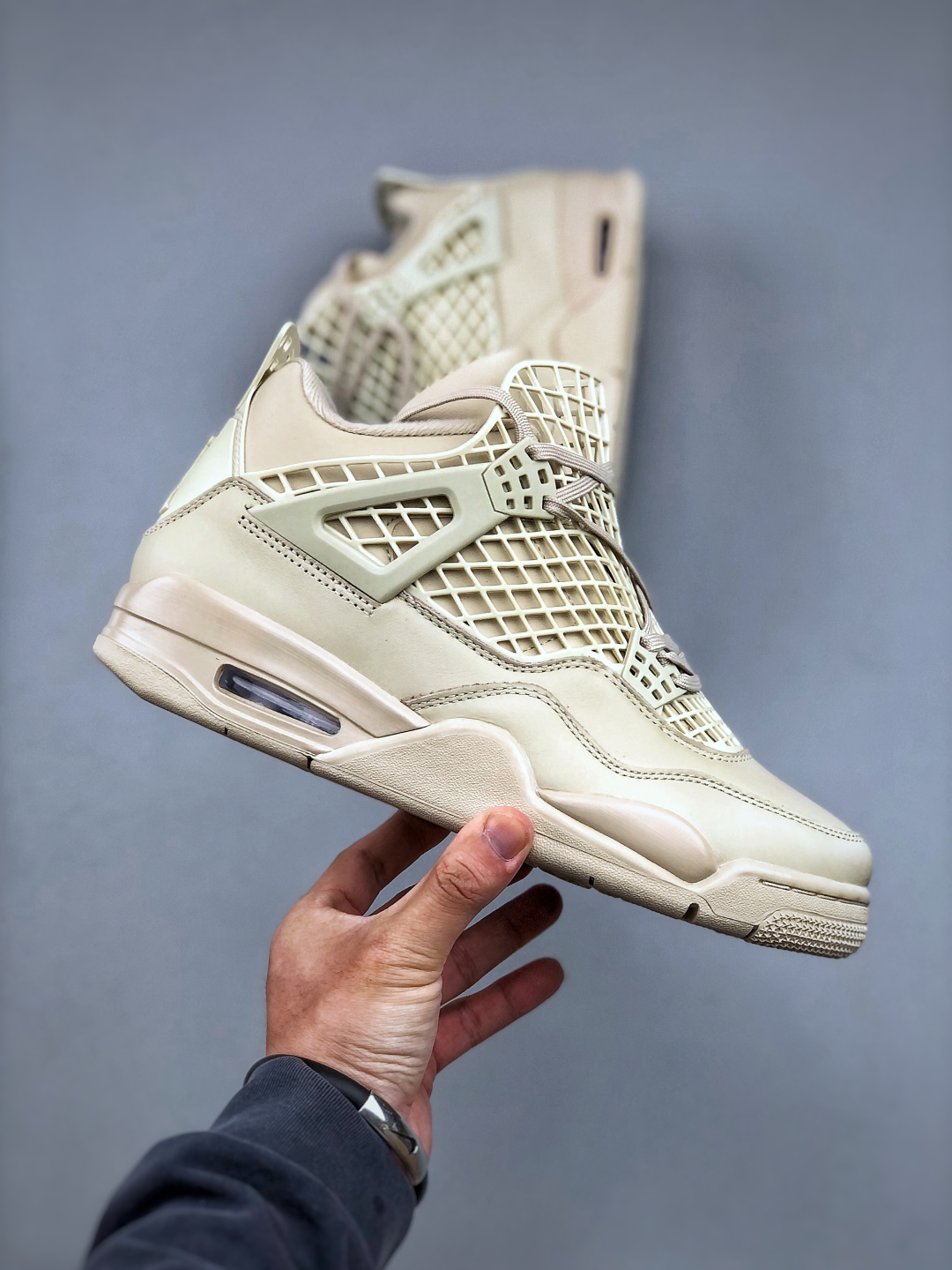 Air Jordan 4 Retro FN7251-200 Basketball Shoes in Beige Woven Design 5 cmp i1747084785755 95 0 3